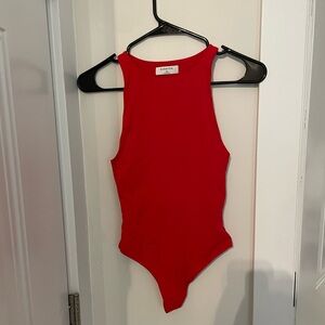 Aritzia Red Bodysuit